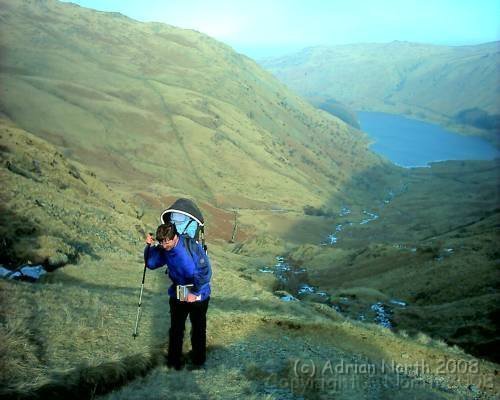 haweswater.jpg - Climbing from Haweswater to Small Water on an Icy January day